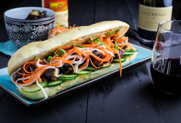 La Crema Pork and Pinot #3: Pork Belly Banh Mi Sandwiches