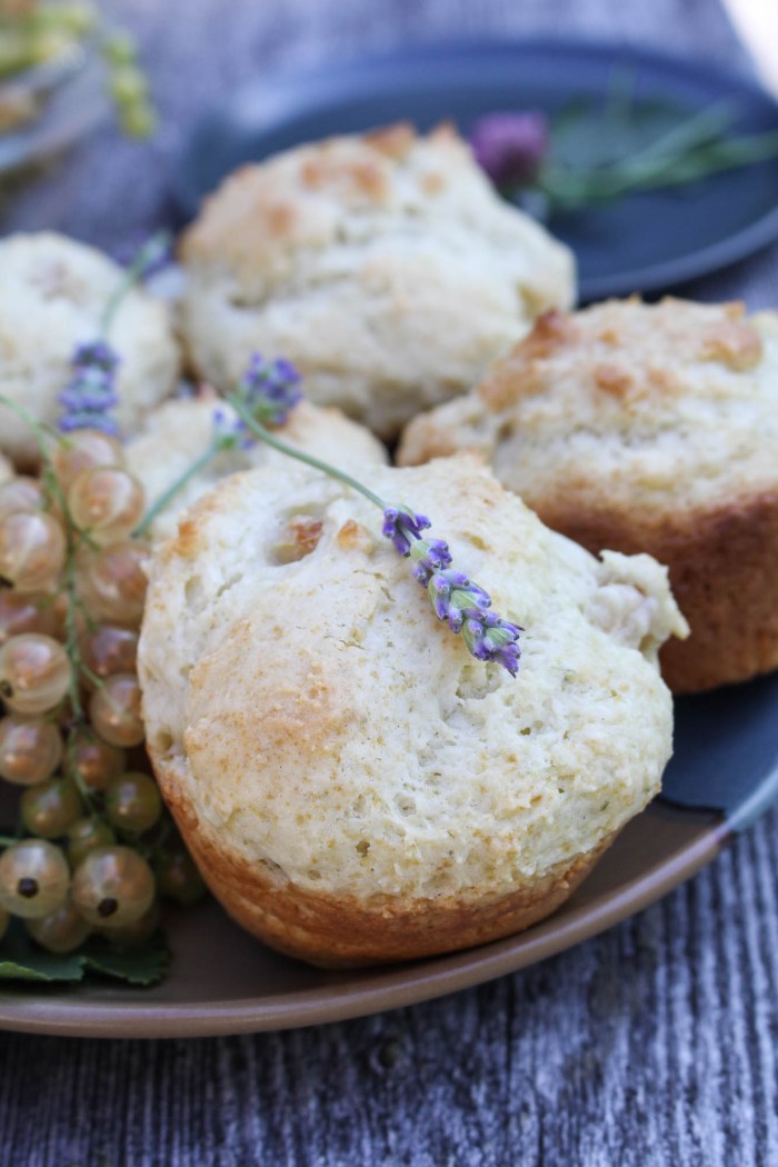 Lavender and White Currant Muffins