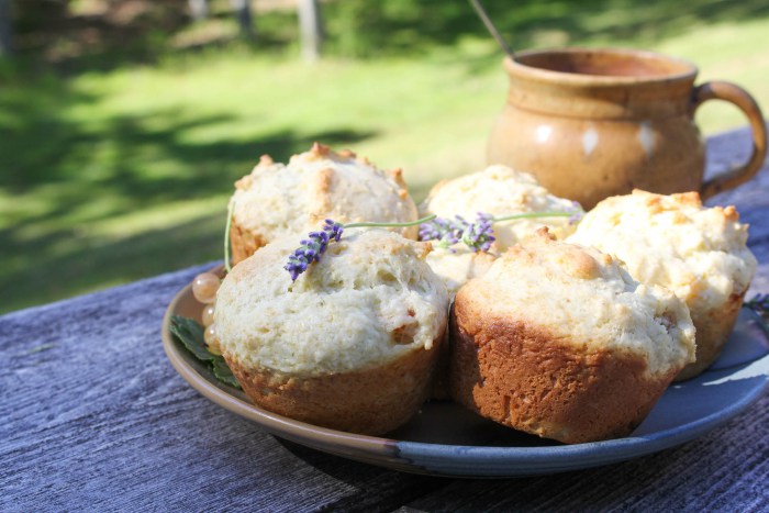 Lavender and White Currant Muffins