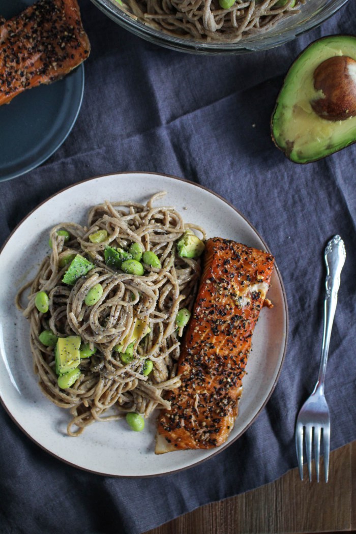 Smoked Salmon Soba Bowl