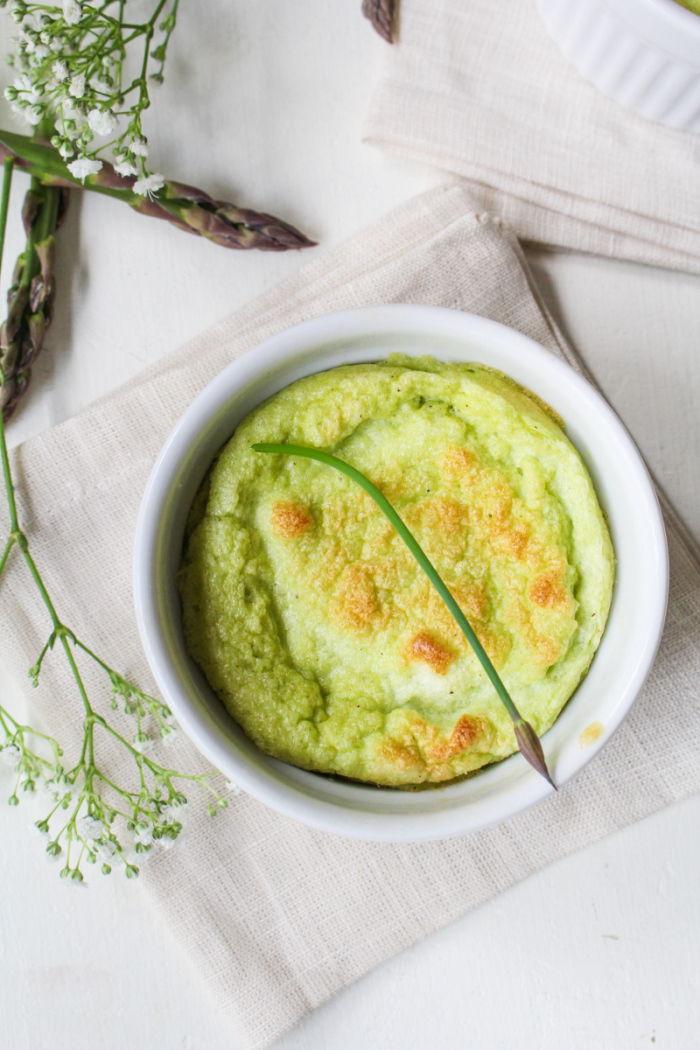 That Pale Green Moment // Asparagus, Leek, and Goat Cheese Souffles