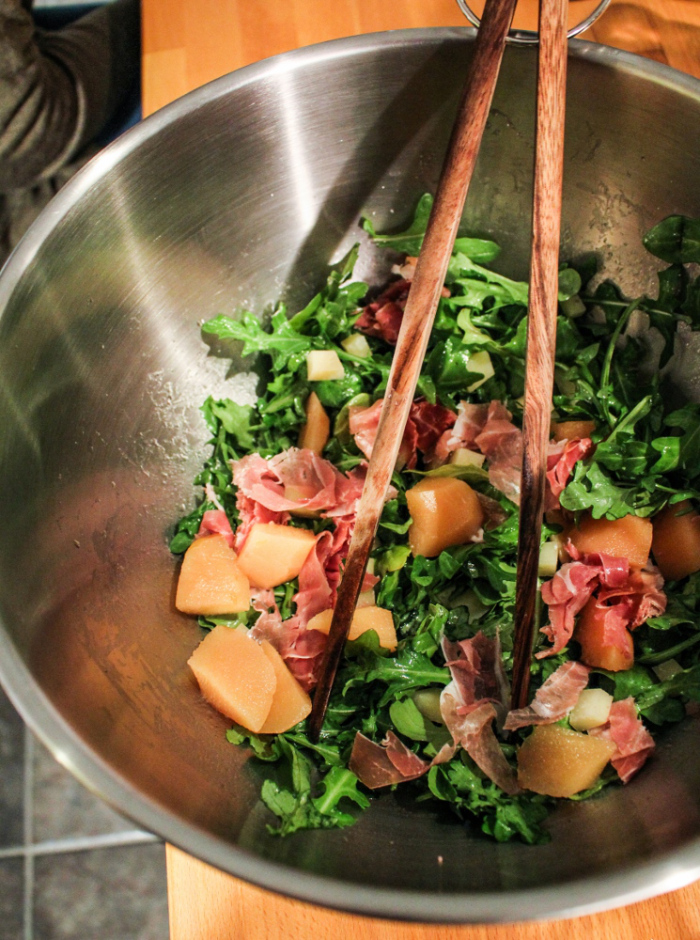 Alamos Wine Dinner // Arugula Salad with Quince and Prosciutto, Beef Short Ribs, Potato Gnocchi
