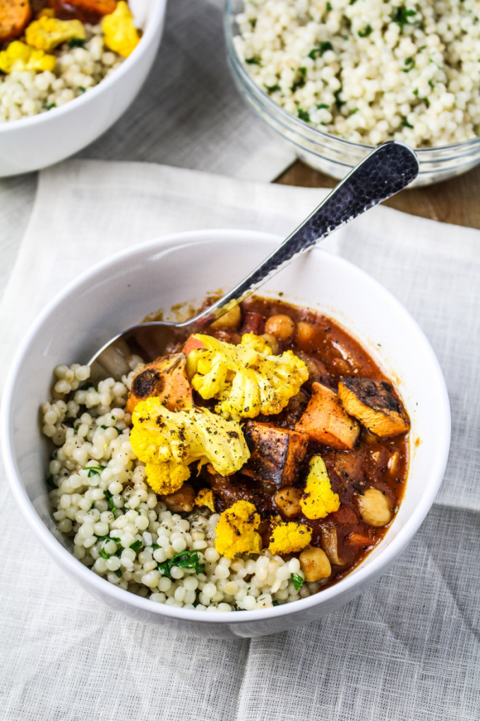 At Home // Middle-Eastern Chickpea and Cauliflower Stew