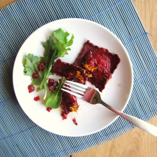 Beet Ravioli