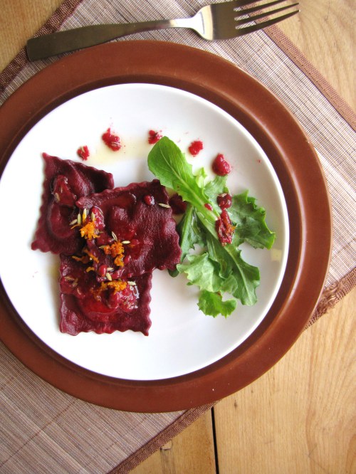 Beet Ravioli