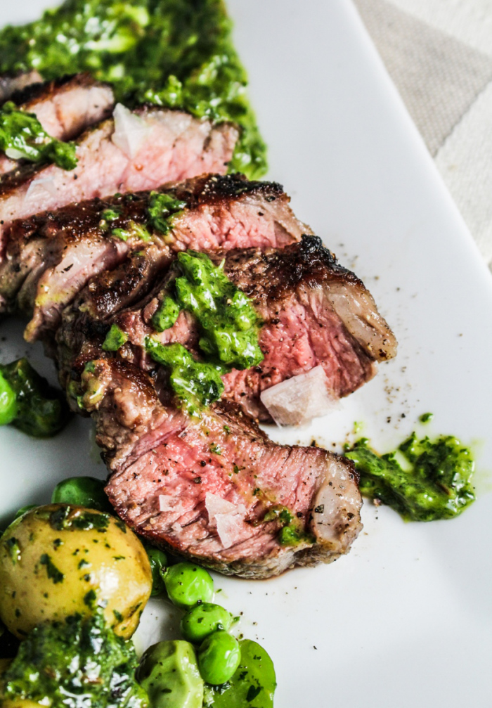 Book Club: Frenchie // Grilled Lamb with Fava Beans, Sweet Peas, and Mint Chutney