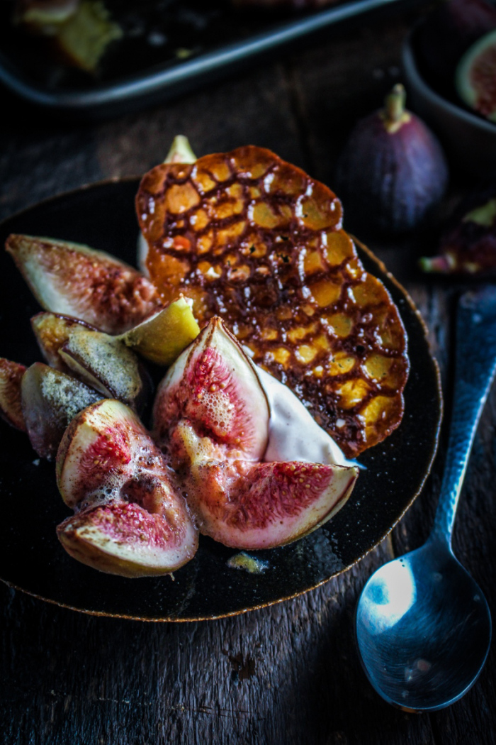 Book Club: Revolutionary French Cooking // Cinnamon and Honey-Baked Figs with Sweet Ginger Slices