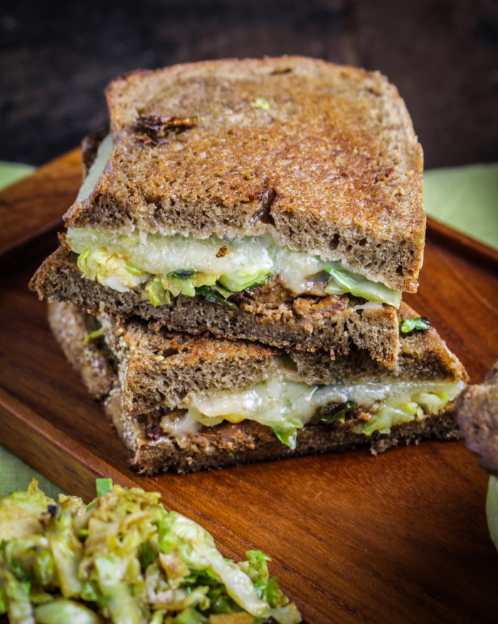 Brussels Sprout and Chorizo Grilled Cheese