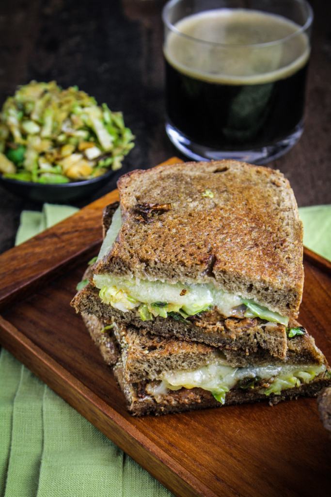 Brussels Sprout and Chorizo Grilled Cheese