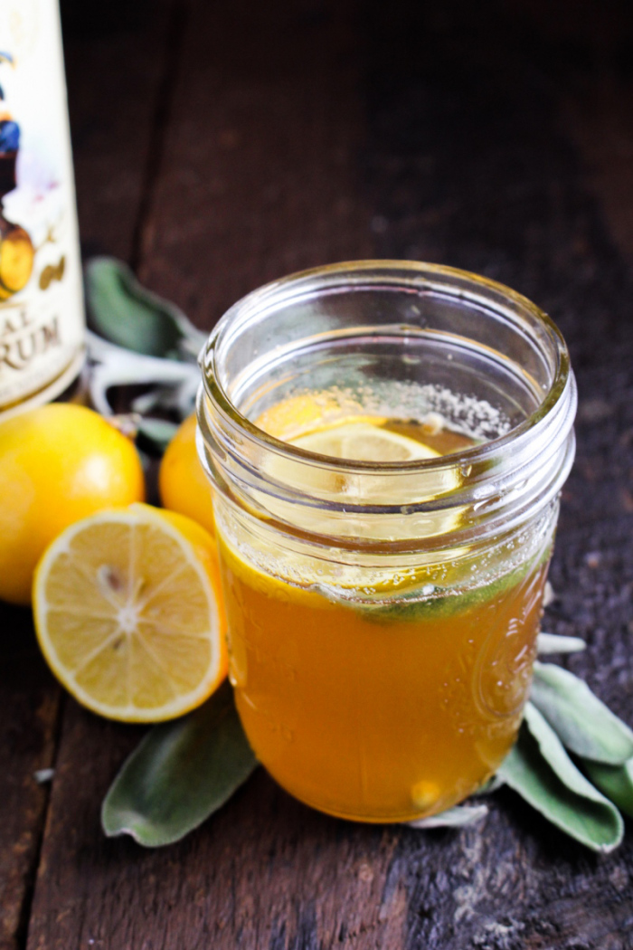 Captain&#039;s Table Challenge with Captain Morgan // Meyer Lemon and Sage Hot Toddy