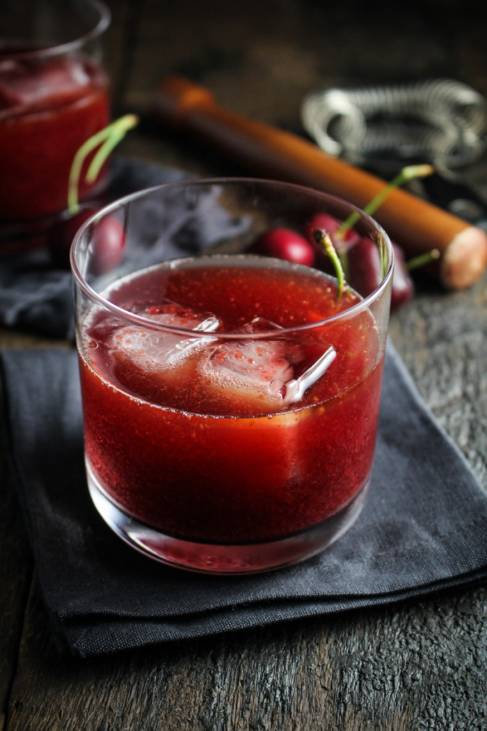 Cherry-Chocolate Bourbon Soda