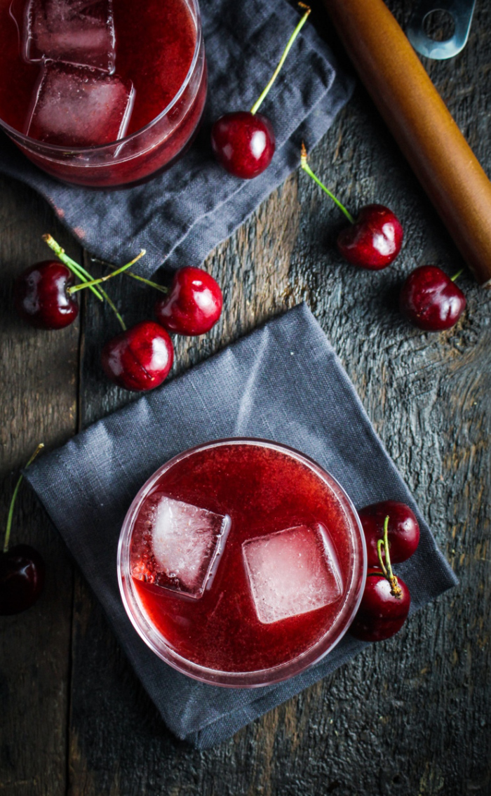 Cherry-Chocolate Bourbon Soda