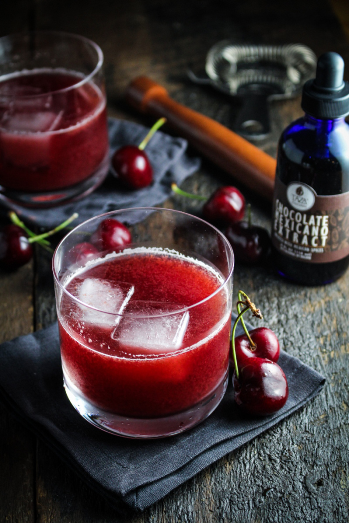 Cherry-Chocolate Bourbon Soda