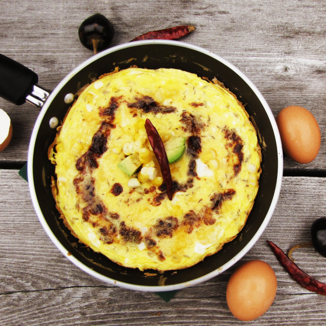 Chile Contest - Adobo and Sweet Corn Frittata