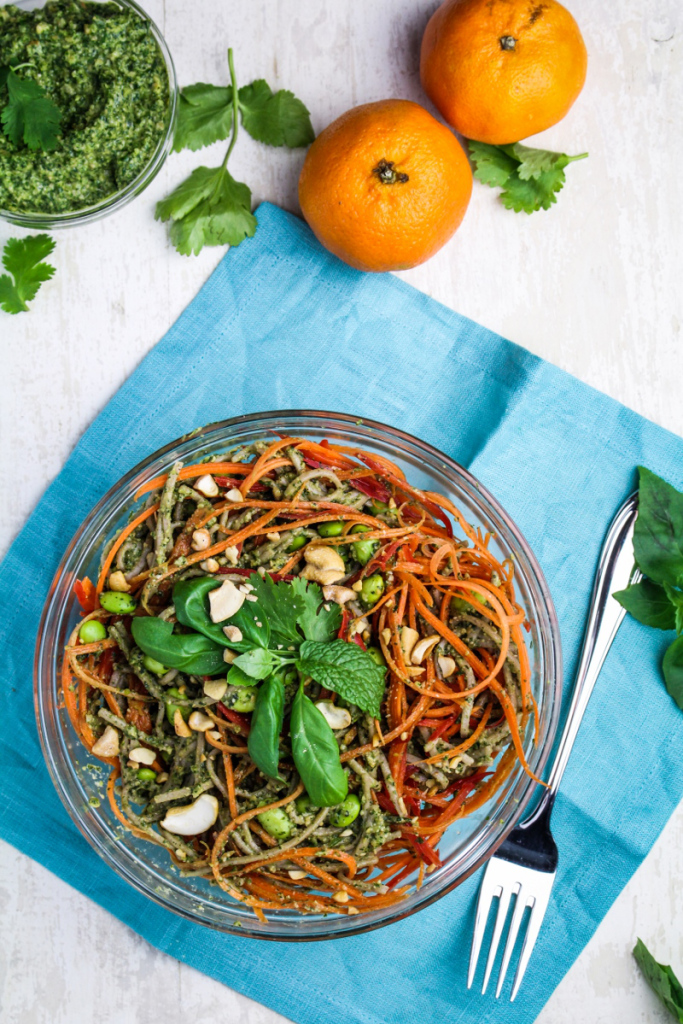 Clean Eating: Soba Noodles with Asian Pesto
