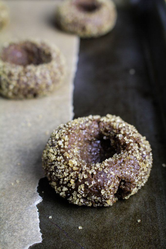 Gingerbread Thumbprints with Cherry Jam