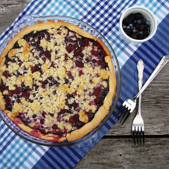 Good ol&#039; Blueberry-and-Coconut Pie