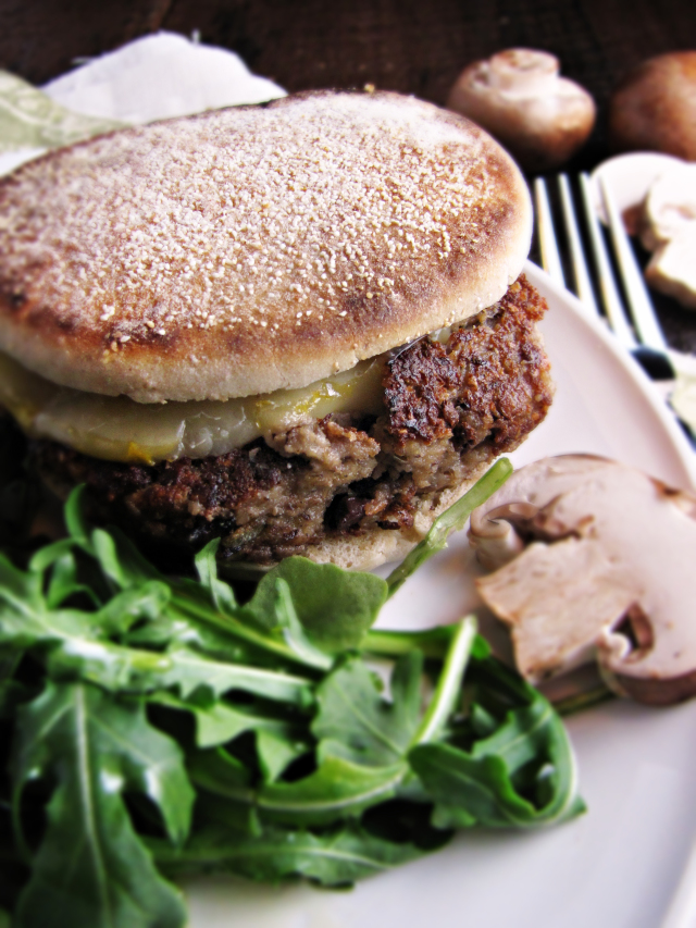 Greatist Collaboration: Mushroom and Olive Veggie Burgers