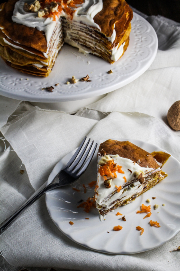 Ingredient of the Week: Carrots // Carrot Cake Crepe Cake
