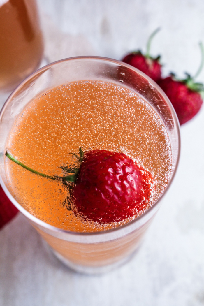 Ingredient of the Week: Strawberries // Strawberry Champagne Shrub