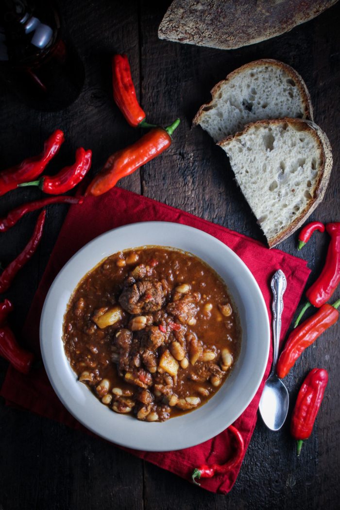 Lamb, Butternut Squash, and White Bean Chili.