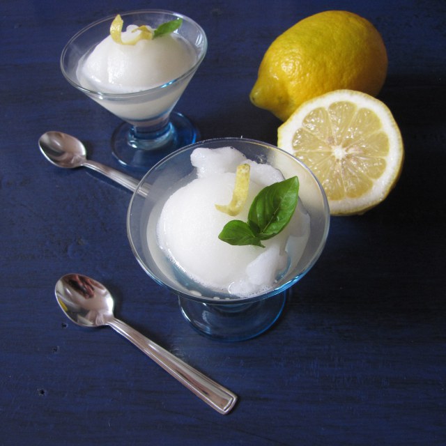 Lemon-Basil Sorbet