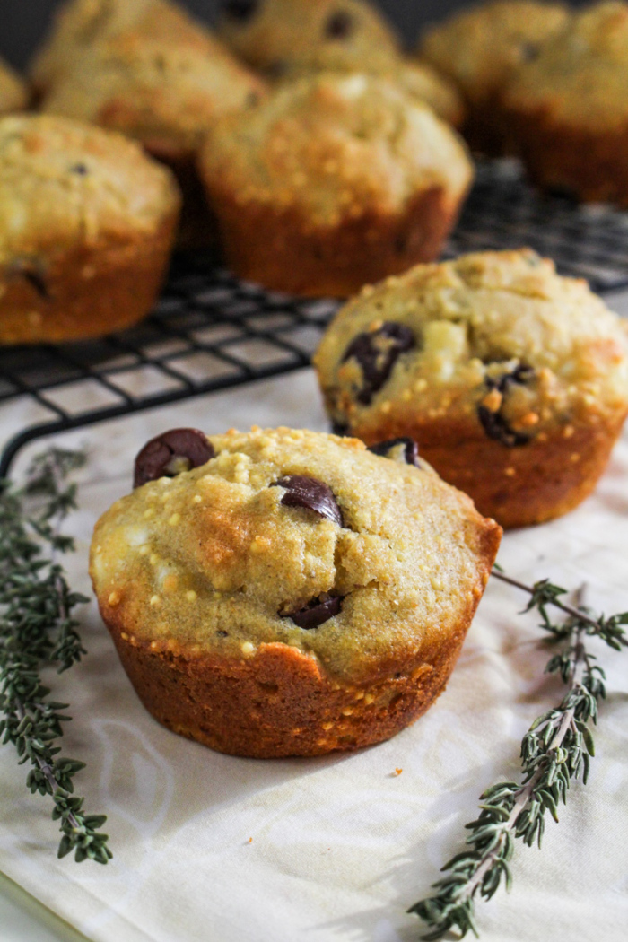 Monthly Fitness Goals: January // Gluten-Free Olive-and-Feta Corn Muffins