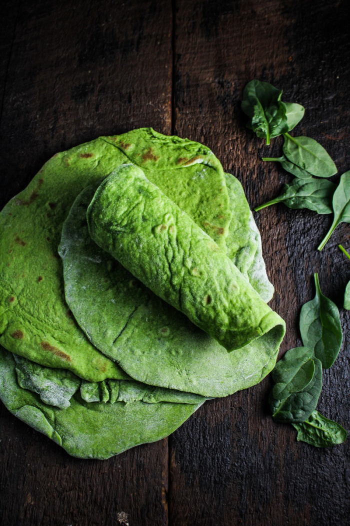 Monthly Fitness Goals: July // Homemade Spinach Wraps with Chopped Greek Salad