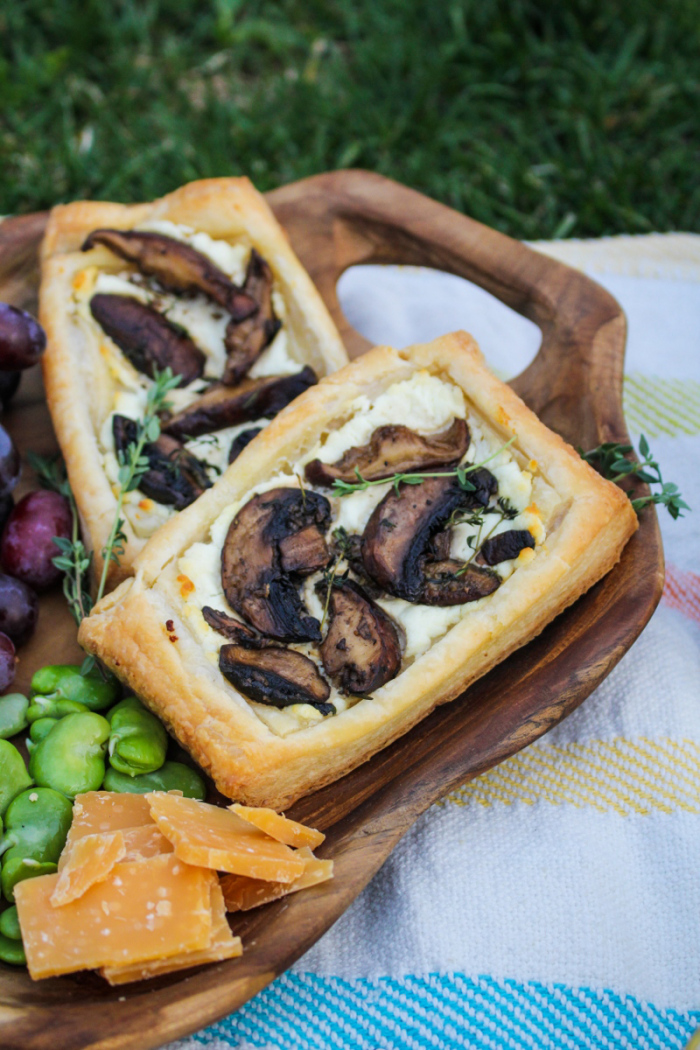 Mother&#039;s Day Picnic // Mushroom Savory Squares, Lemon Curd Trifles, and Chardonnay