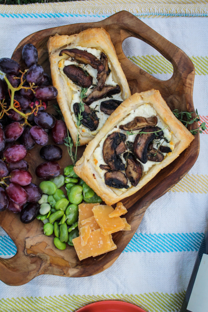 Mother&#039;s Day Picnic // Mushroom Savory Squares, Lemon Curd Trifles, and Chardonnay