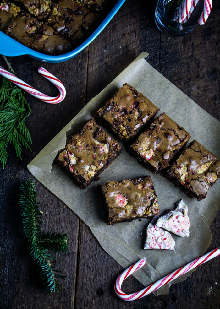 Peppermint Bark Brownies