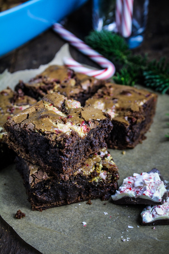 Peppermint Bark Brownies