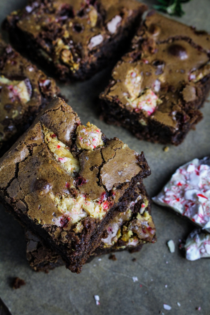 Peppermint Bark Brownies