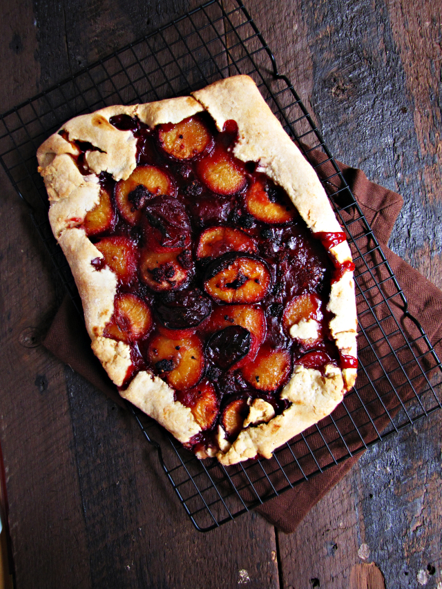 Plum, Blackberry, and Cassis Galette