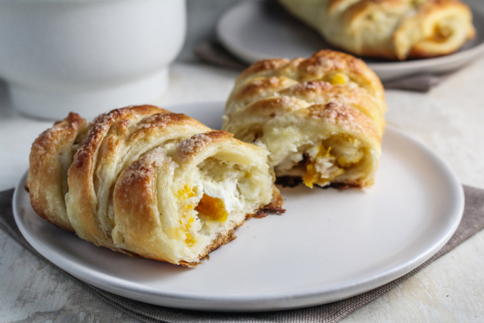 Pumpkin Butter and Cream Cheese Danishes