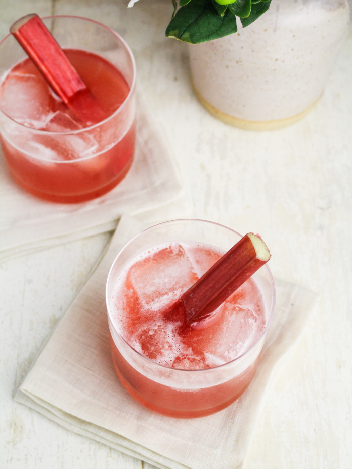 Rhubarb Bourbon Sour