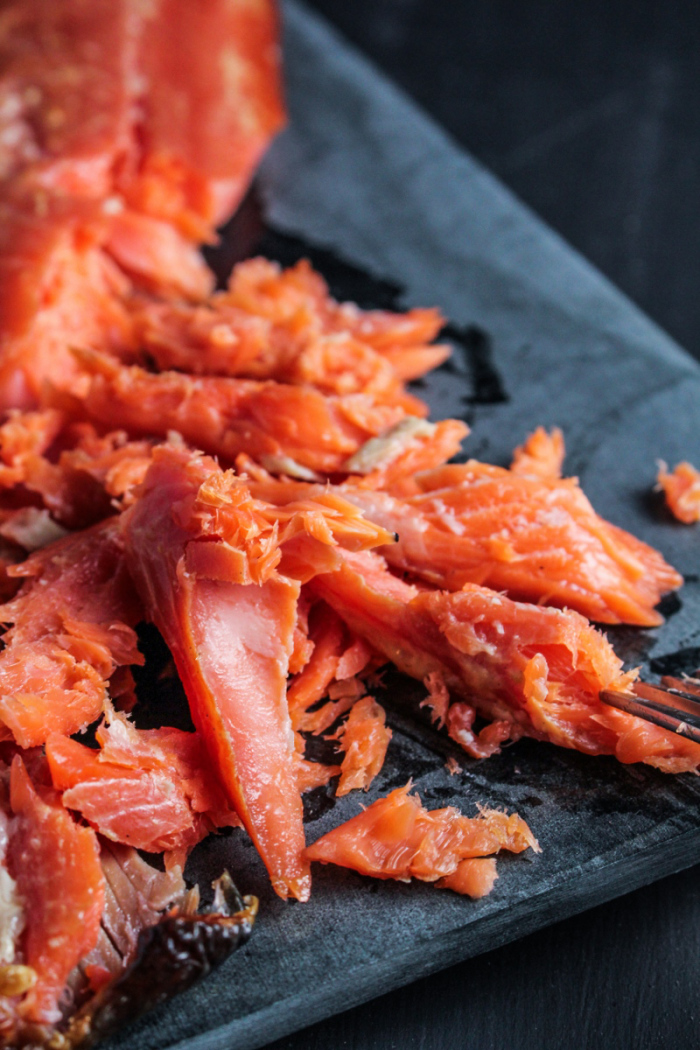 Smoked Salmon, Creme Fraiche, and Caper Rotini on Cup of Jo