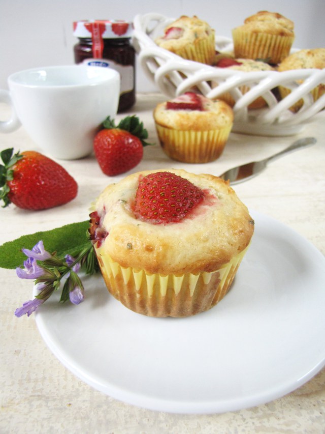 Strawberry-Sage Muffins