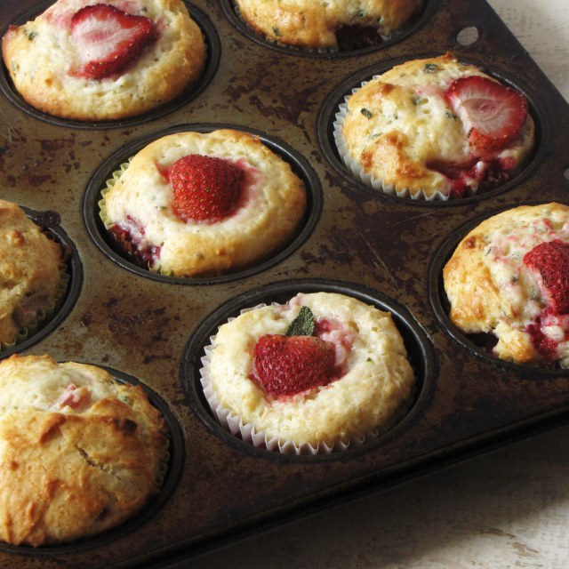 Strawberry-Sage Muffins