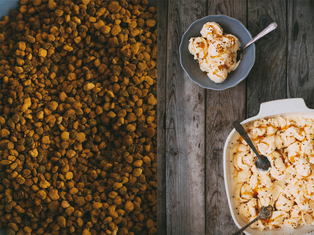 Bee Pollen and Manuka Honey Ice-Cream