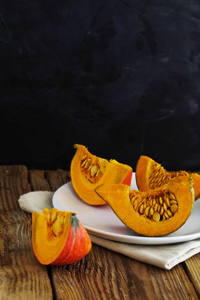 Kabocha Squash Ice-cream with Maple Toasted Pecans