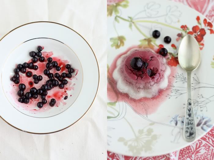 Raw Black Currant Panna Cotta