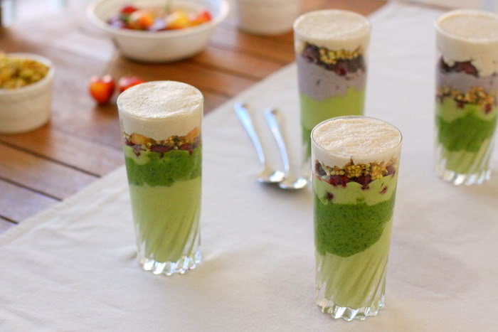 Raw Green Mountain Parfait