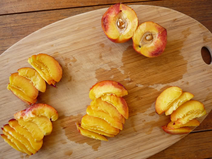 Raw Peach and Cherry Napoleons