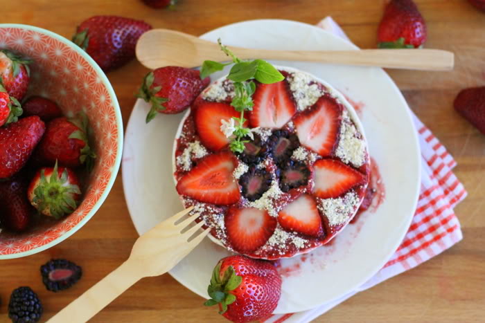 Raw Strawberry Shortcake