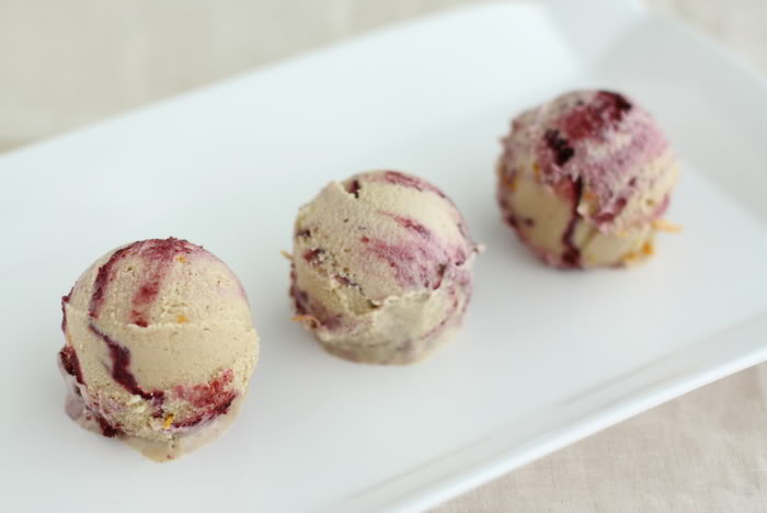 Spiced Apple and Blackberry Kuchen Ice Cream