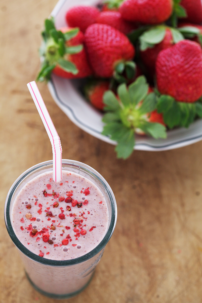 Strawberry Milkshake and Our Cookbook Trailer