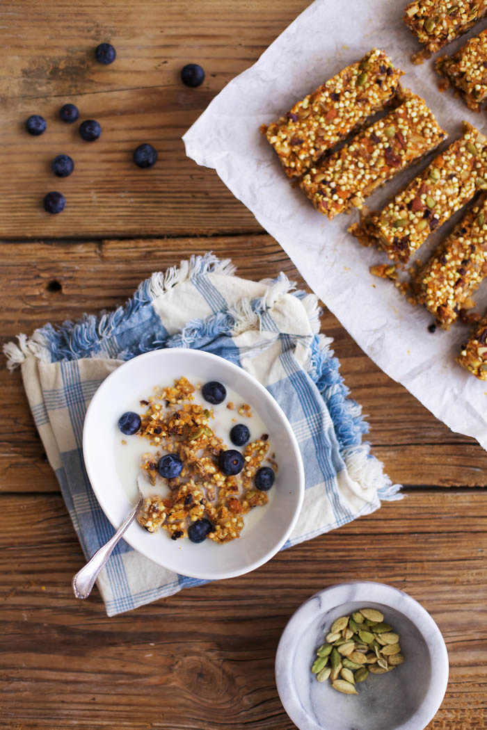 Sweet Potato Buckwheat Snack Bars with Cardamom