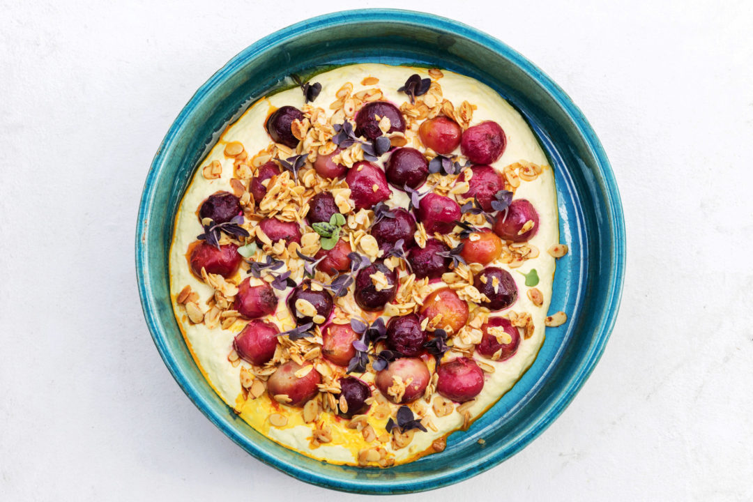 Caramelized Beets with Orange-Saffron Yogurt