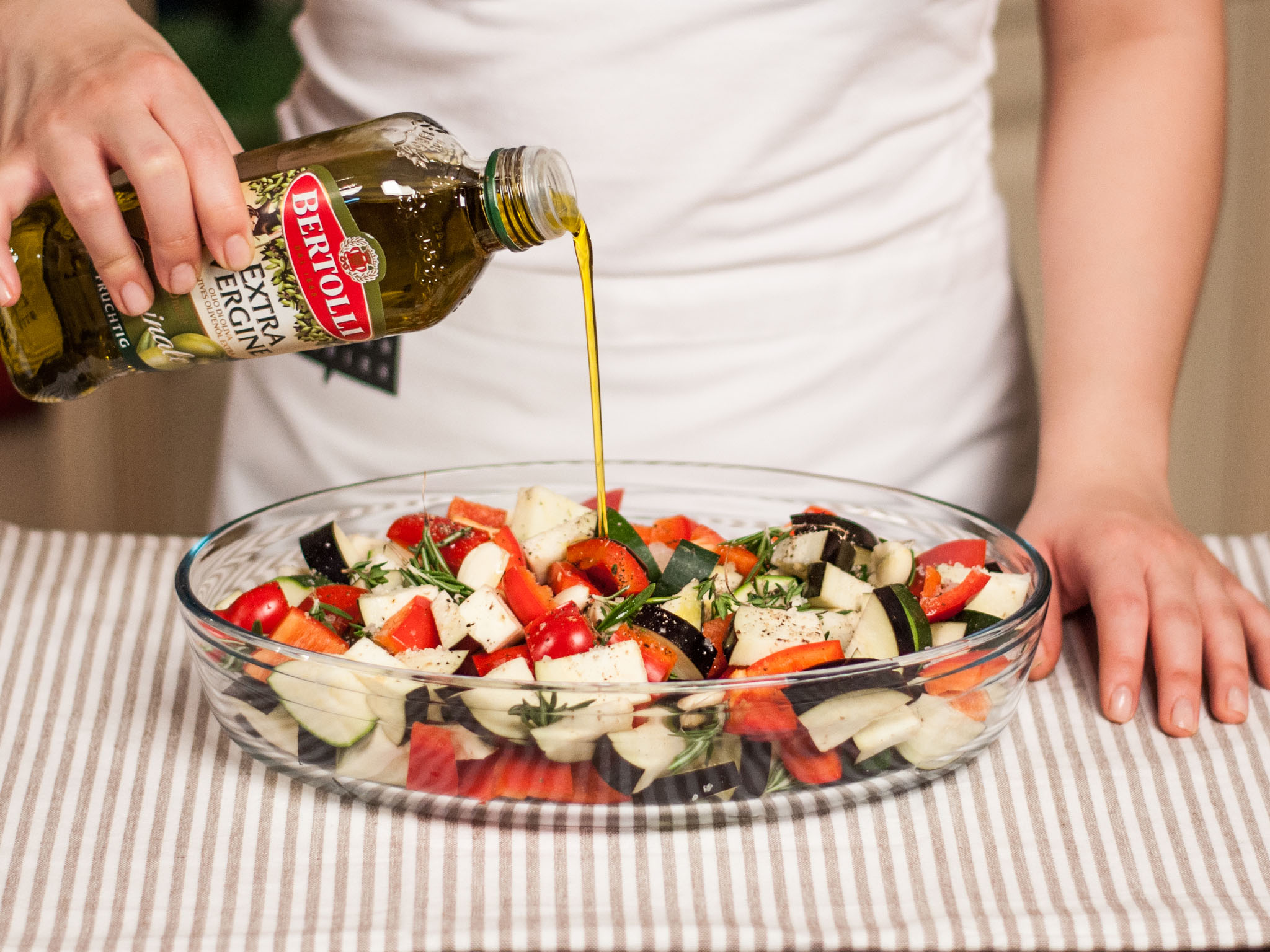 Oven ratatouille with feta